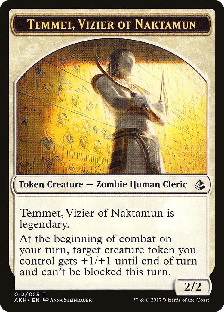 Temmet, Vizier of Naktamun Token (012) Foil - Amonkhet Tokens