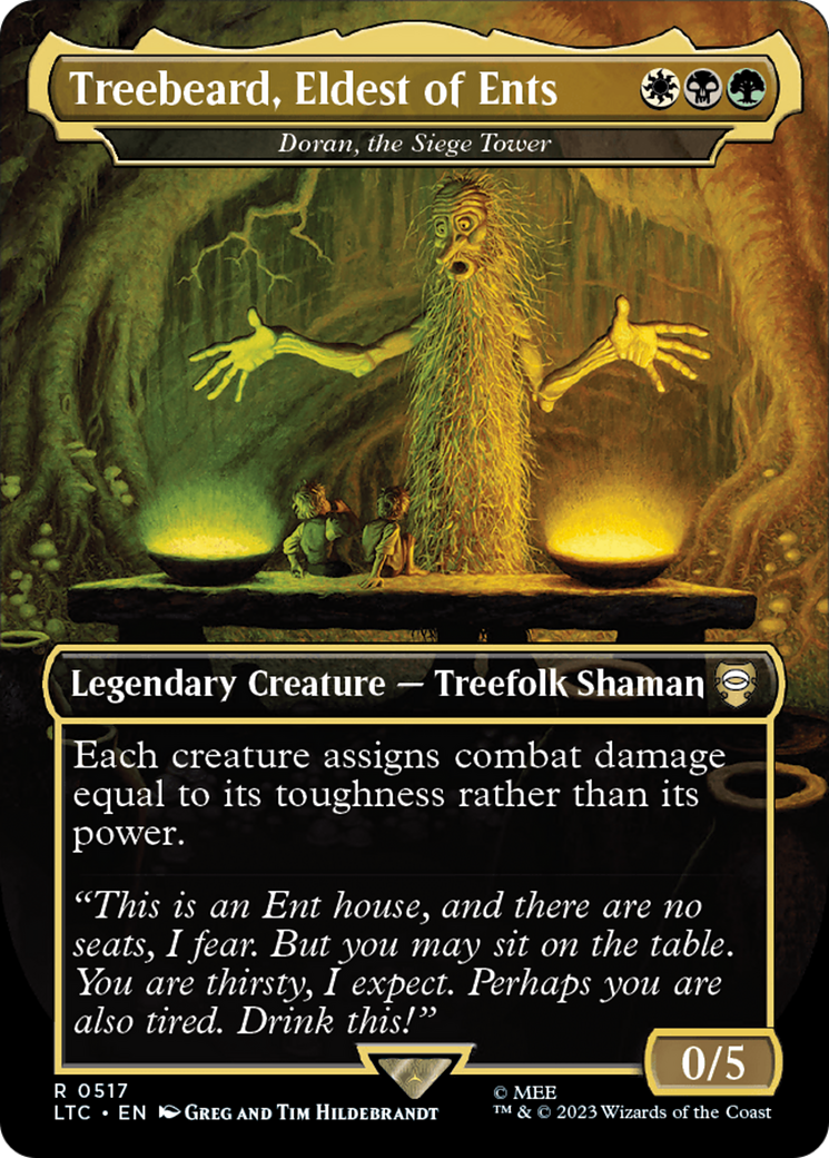 Treebeard, Eldest of Ents – Doran, the Siege Tower (Borderless) (517) Foil - Tales of Middle-earth Commander