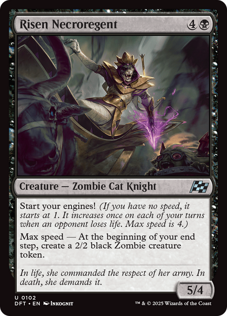 Risen Necroregent Foil (102) - Aetherdrift