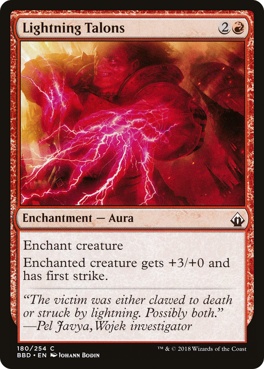 Lightning Talons [Battlebond] Foil