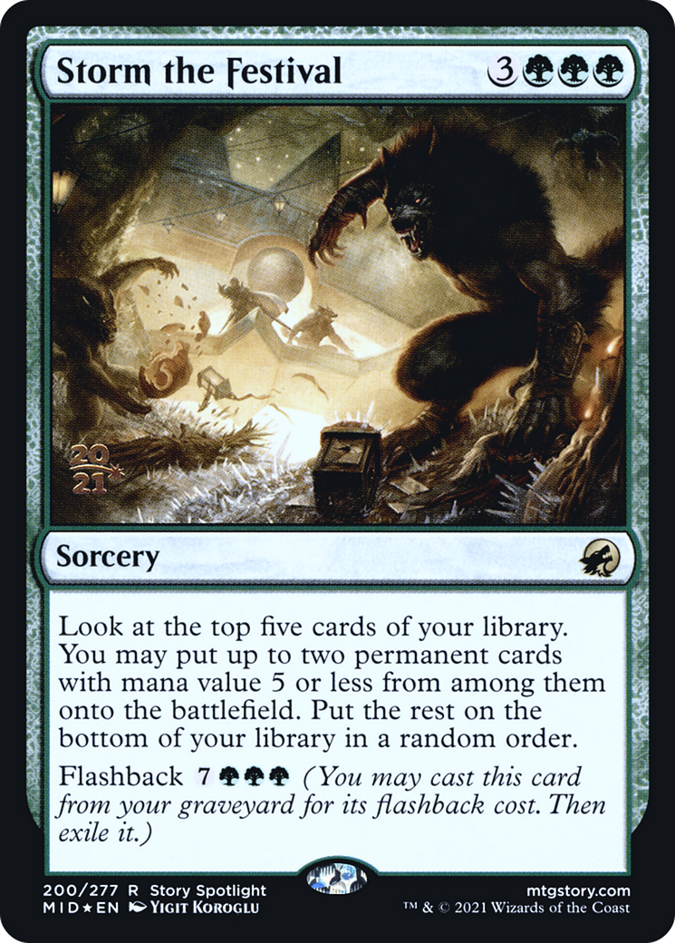 Storm the Festival (200s) Foil - Innistrad: Midnight Hunt Promos