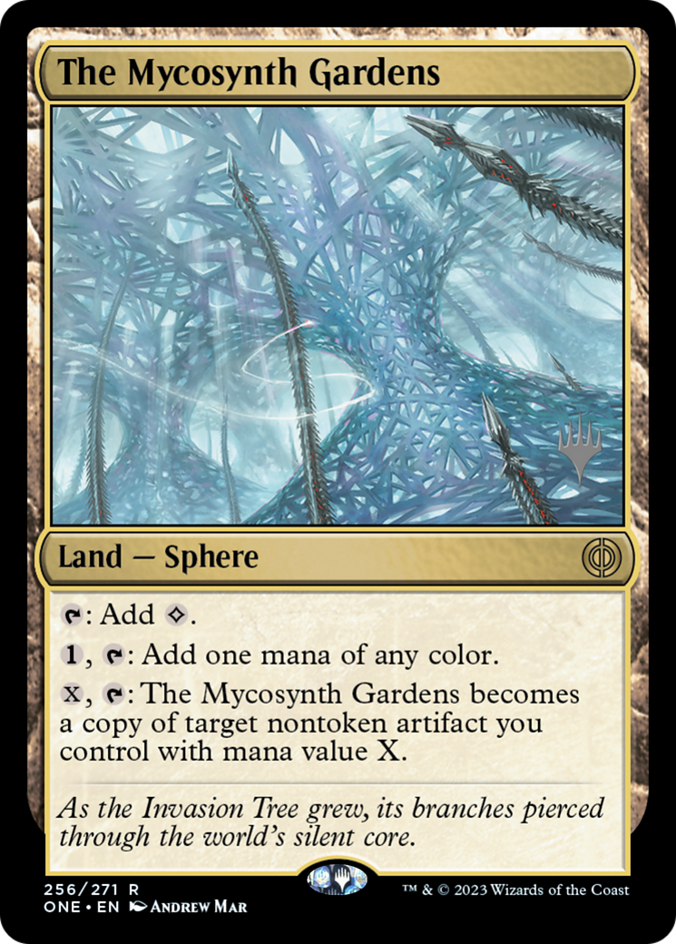 The Mycosynth Gardens (256) - Phyrexia: All Will Be One Promos