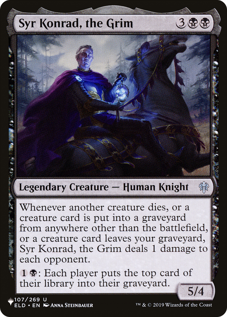 Syr Konrad, the Grim (ELD-107) - The List