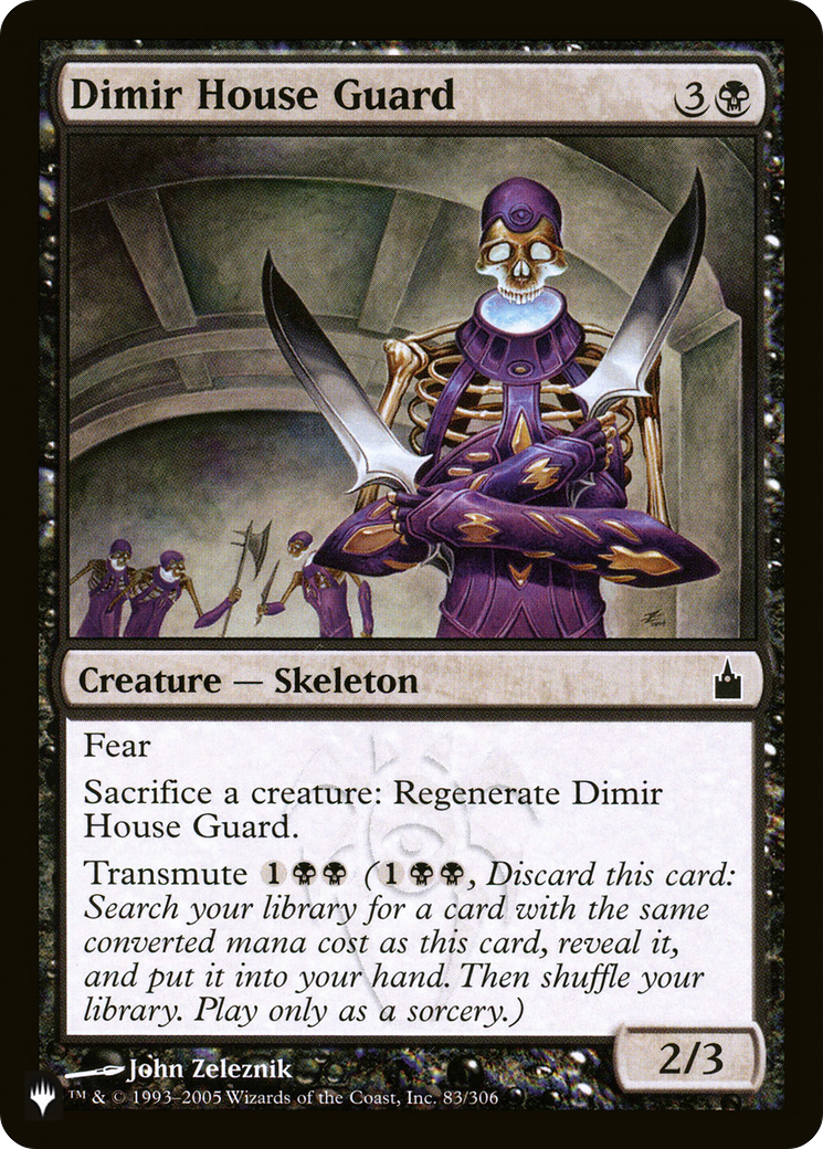 Dimir House Guard (RAV-83) - The List