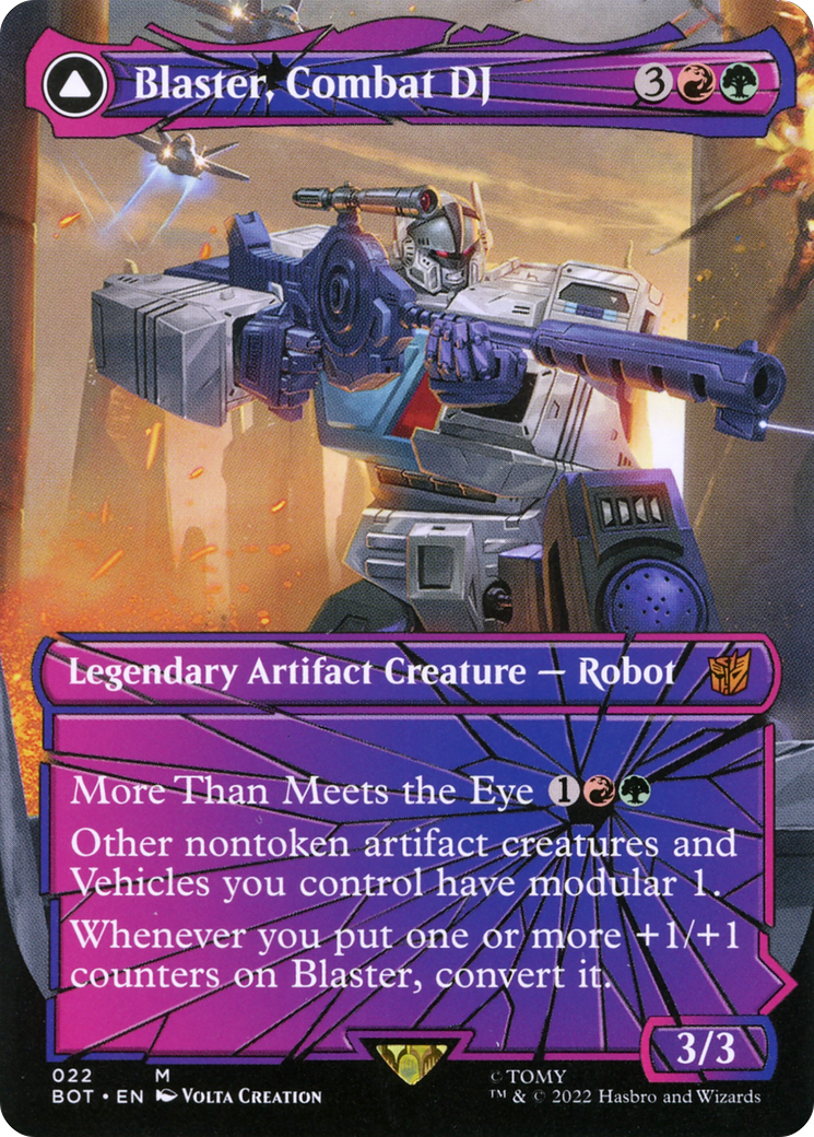 Blaster, Combat DJ // Blaster, Morale Booster (022) - Transformers