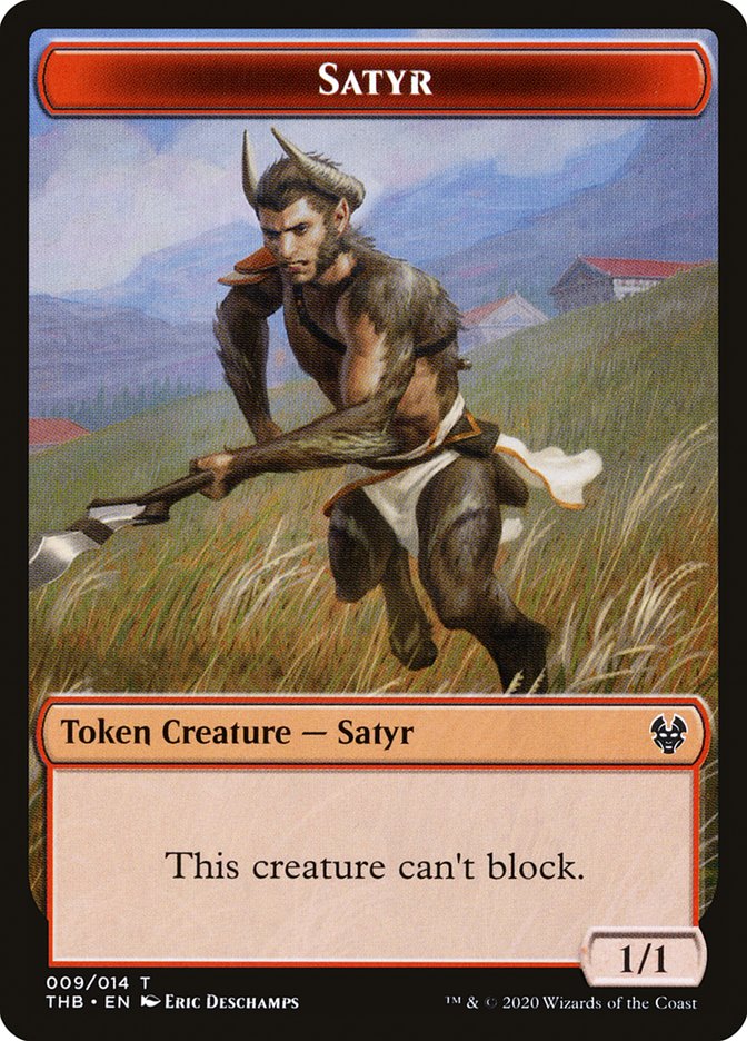 Satyr Token [Theros Beyond Death Tokens] | Silver Goblin