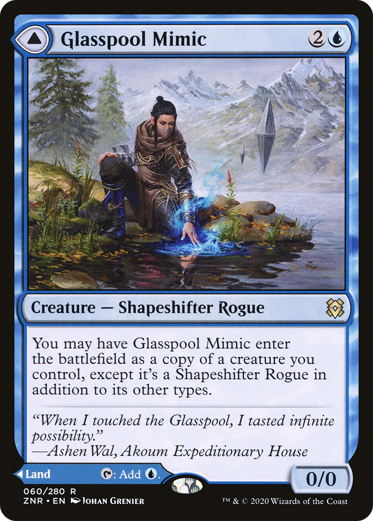 Glasspool Mimic // Glasspool Shore (060) Foil - Zendikar Rising
