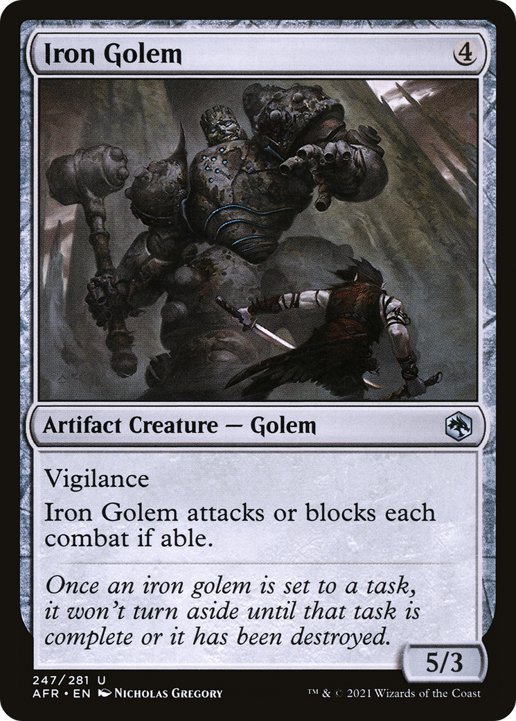 Iron Golem [Dungeons & Dragons: Adventures in the Forgotten Realms] Foil