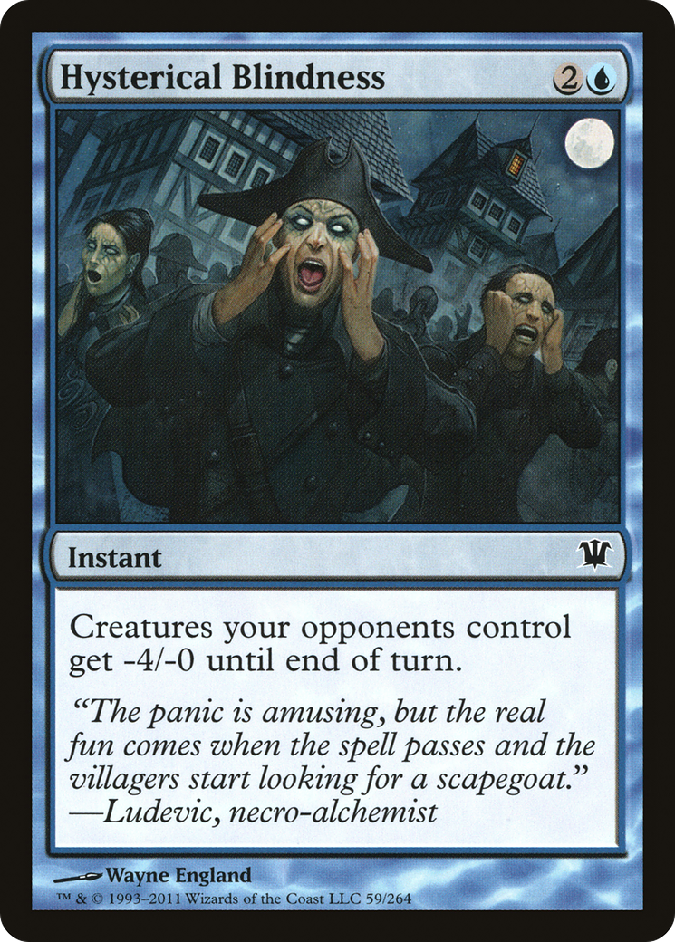 Hysterical Blindness (059) Foil - Innistrad