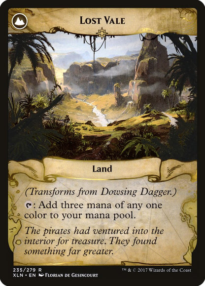 Dowsing Dagger // Lost Vale (235) Foil - Ixalan