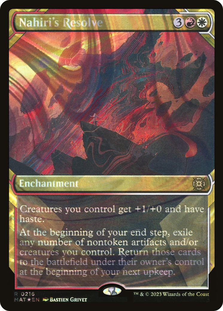 Nahiri's Resolve (Showcase) (216) Foil - March of the Machine: The Aftermath