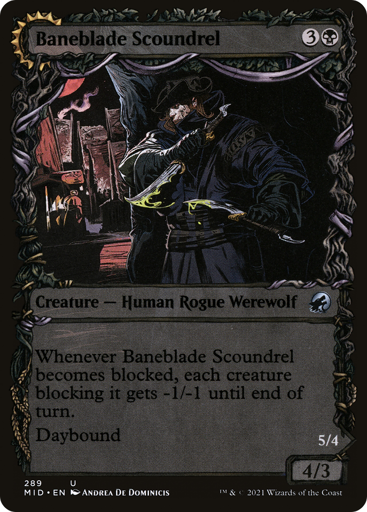 Baneblade Scoundrel // Baneclaw Marauder (Showcase) (289) Foil - Innistrad: Midnight Hunt