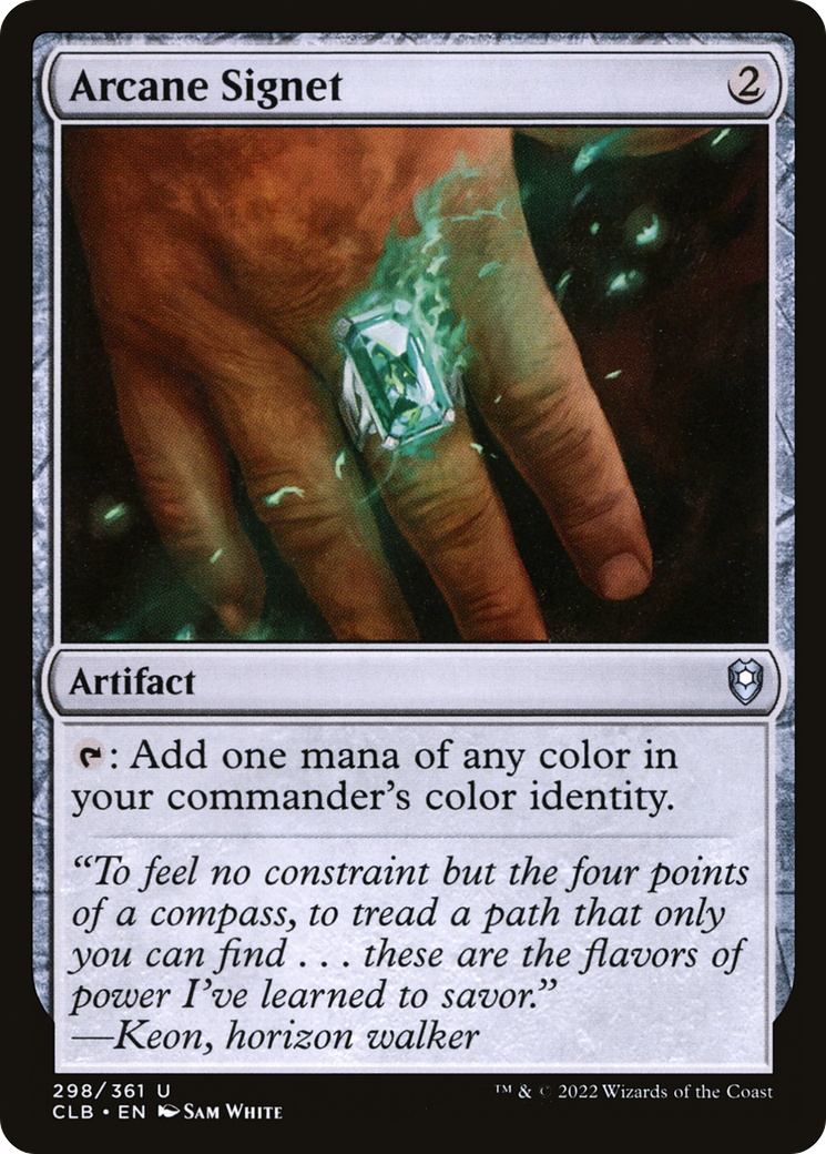 Arcane Signet [Commander Legends: Battle for Baldur's Gate] Foil
