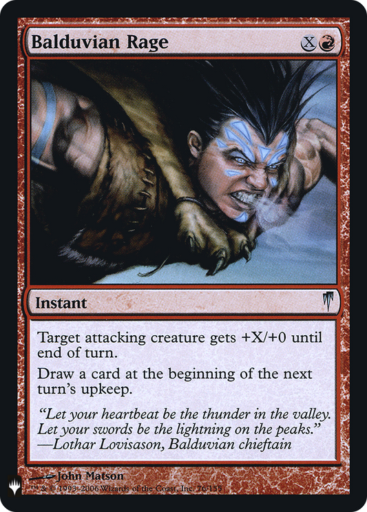 Balduvian Rage (CSP-76) Foil - The List