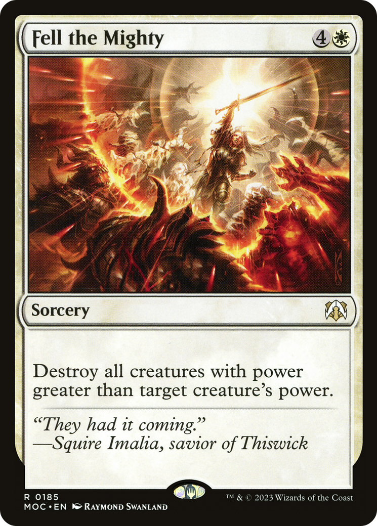 Fell the Mighty (185) - March of the Machine Commander