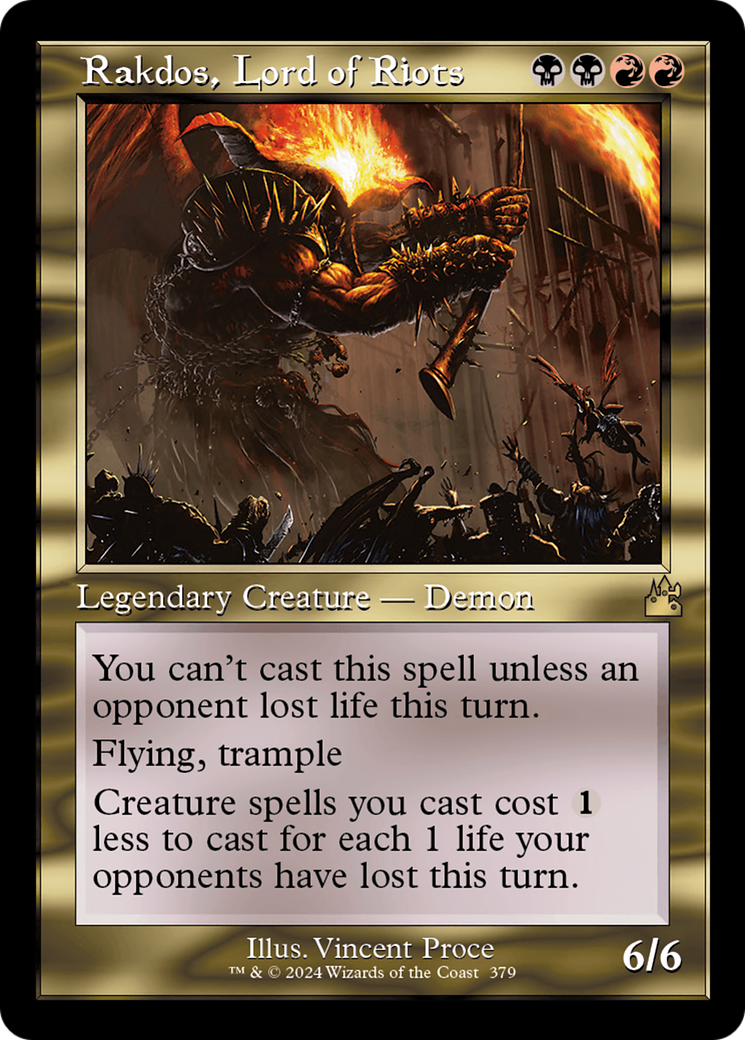 Rakdos, Lord of Riots (Retro Frame) [Ravnica Remastered] | Silver Goblin