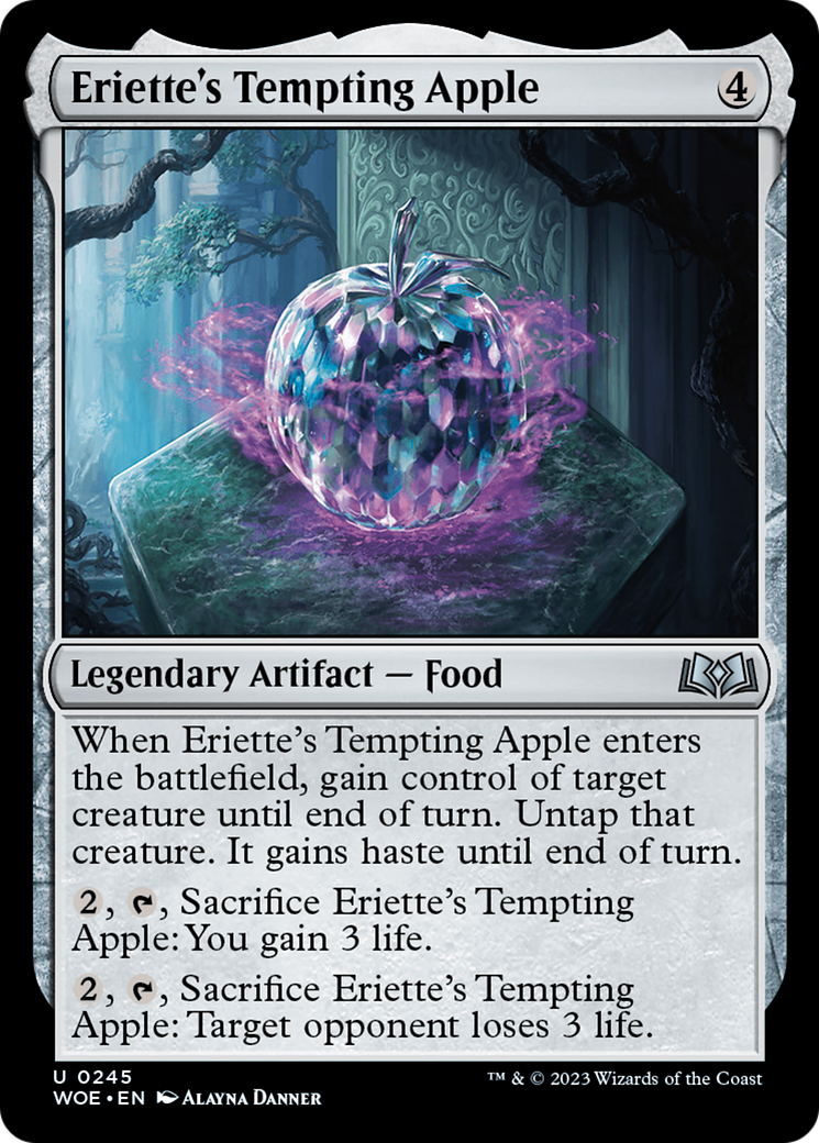 Eriette's Tempting Apple (245) Foil - Wilds of Eldraine