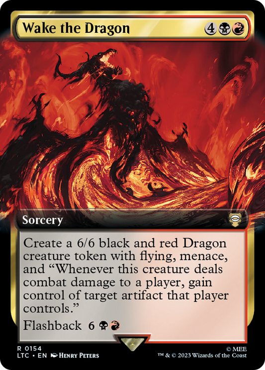 Wake the Dragon (Extended Art) [The Lord of the Rings: Tales of Middle-Earth Commander] Foil