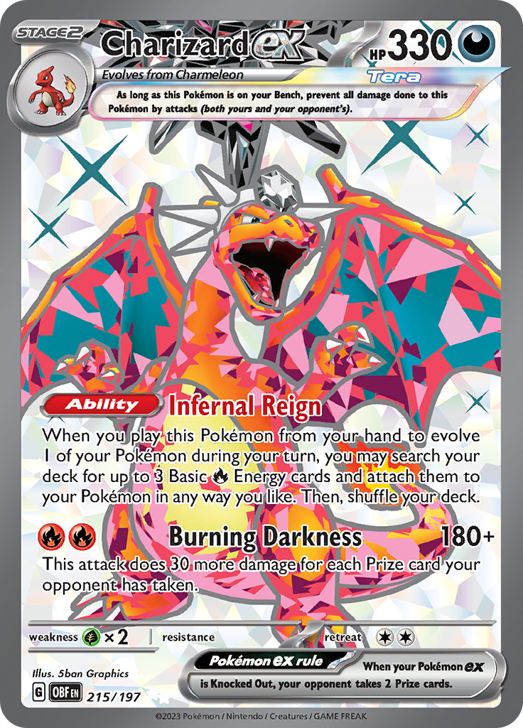 Charizard ex (215/197) [Scarlet & Violet: Obsidian Flames] | Silver Goblin