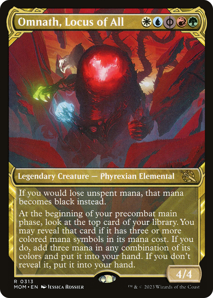Omnath, Locus of All (Showcase Planar Booster Fun) [March of the Machine] Foil