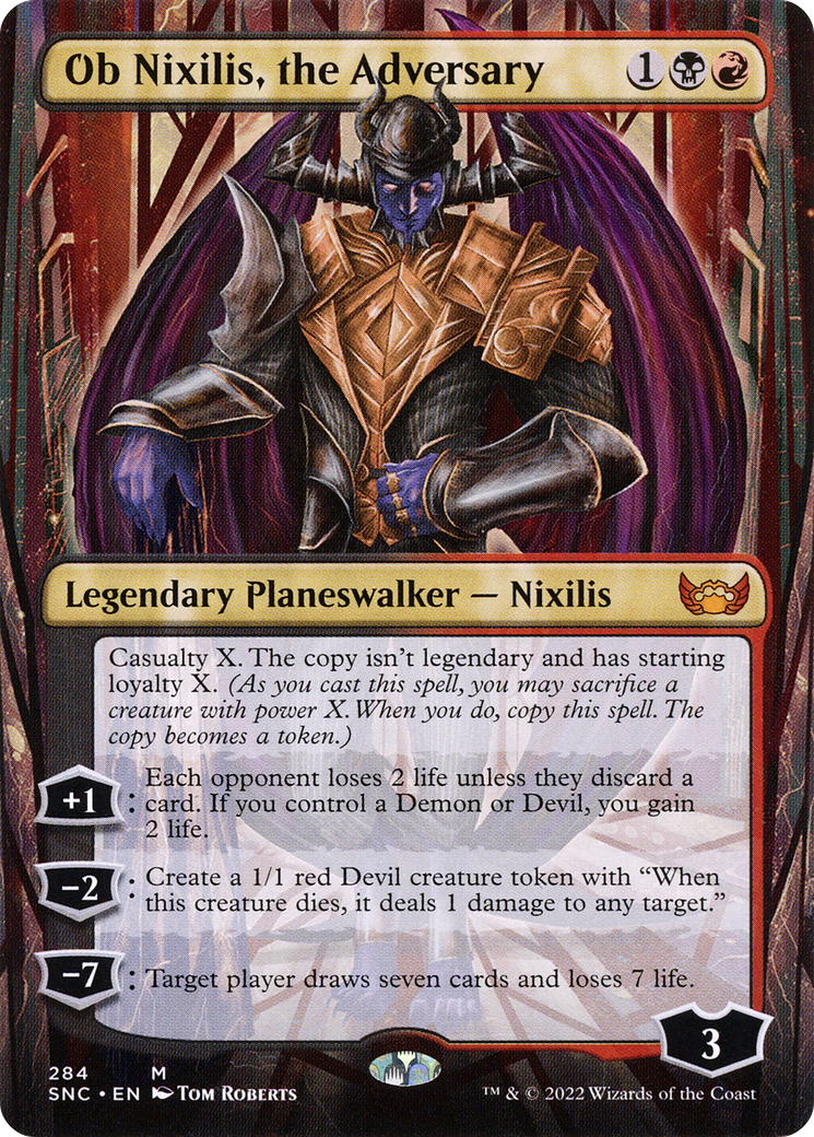 Ob Nixilis, the Adversary (284) Foil - Streets of New Capenna