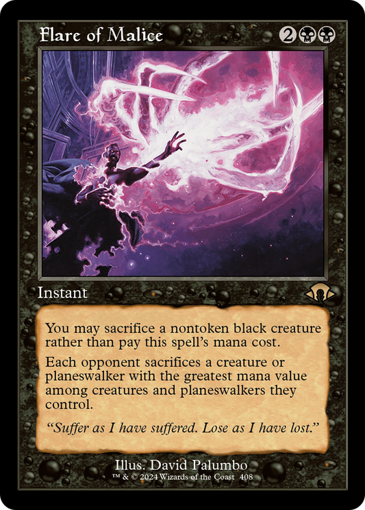 Flare of Malice (Retro) (408) Foil - Modern Horizons 3