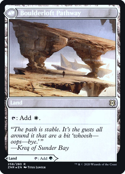 Branchloft Pathway // Boulderloft Pathway (258s) Foil - Zendikar Rising Promos