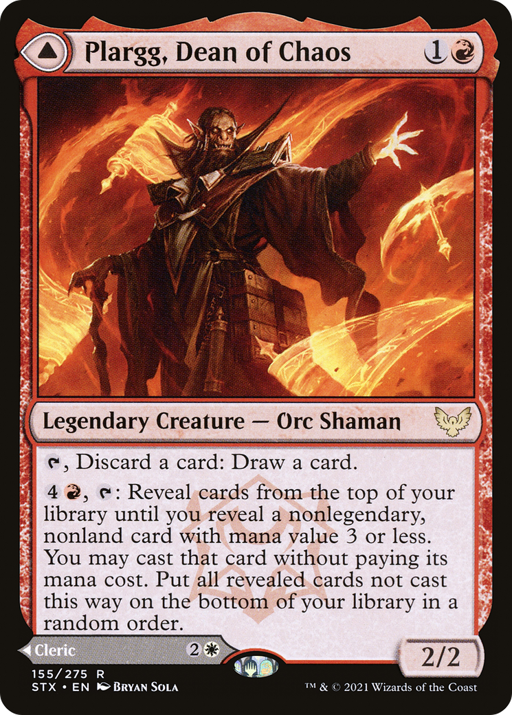 Plargg, Dean of Chaos (155) Foil - Strixhaven: School of Mages