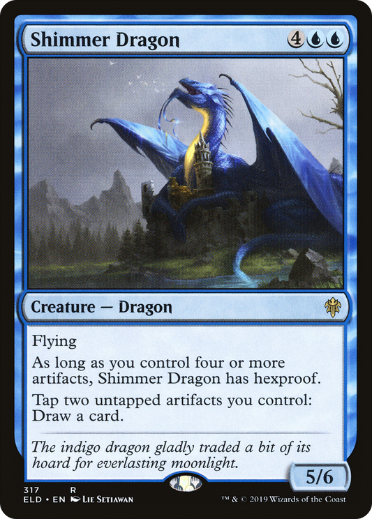 Shimmer Dragon (317) - Throne of Eldraine