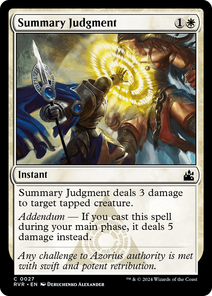 Summary Judgment [Ravnica Remastered] | Silver Goblin