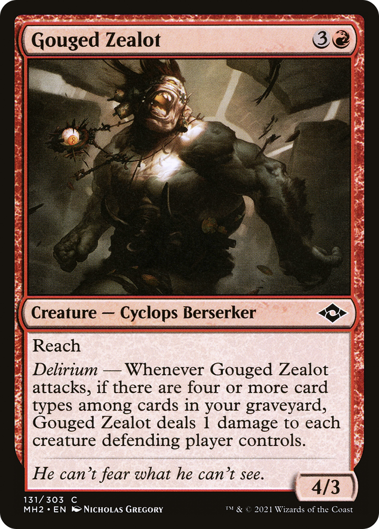 Gouged Zealot [Modern Horizons 2] | Silver Goblin