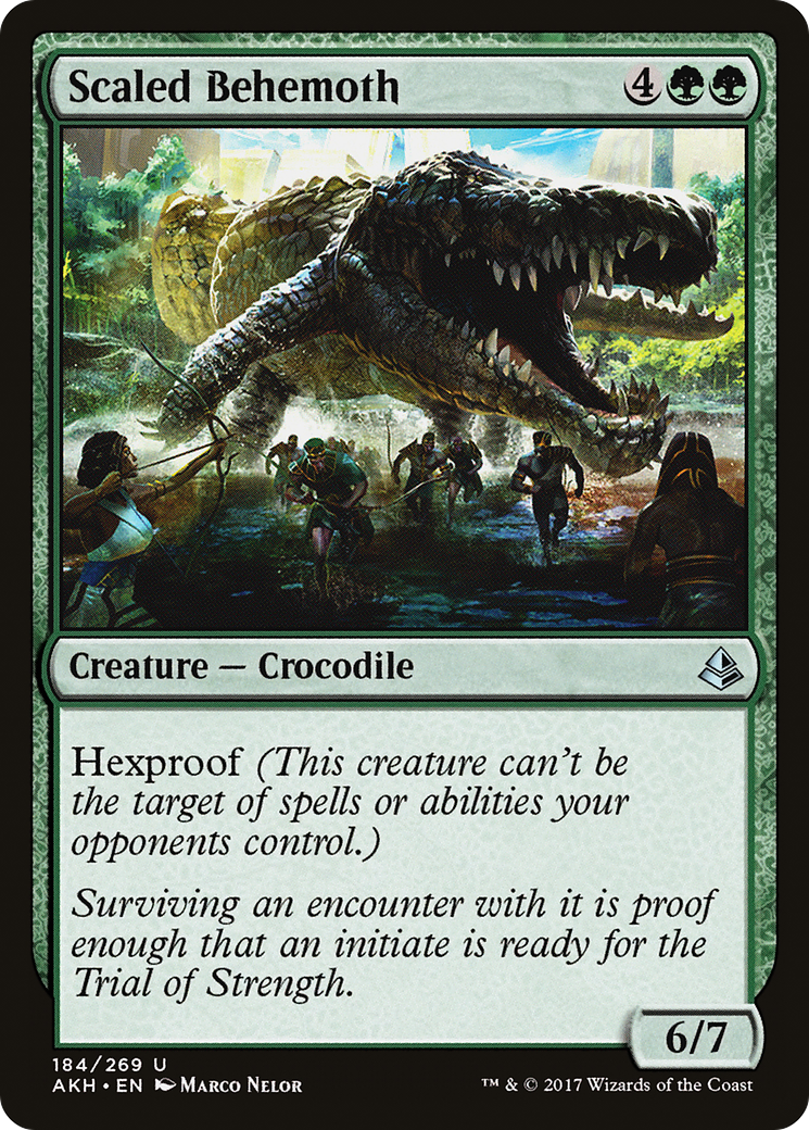 Scaled Behemoth (184) Foil - Amonkhet