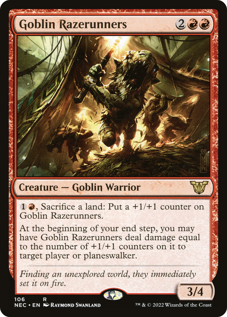 Goblin Razerunners (106) - Neon Dynasty Commander