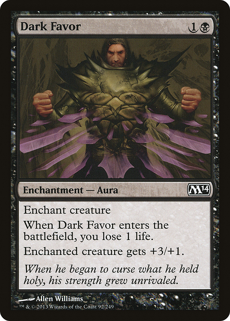 Dark Favor (092) Foil - Magic 2014