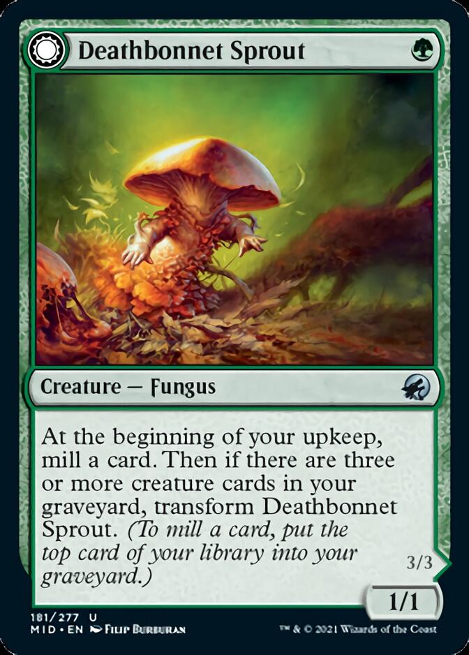Deathbonnet Sprout // Deathbonnet Hulk (181) Foil - Innistrad: Midnight Hunt