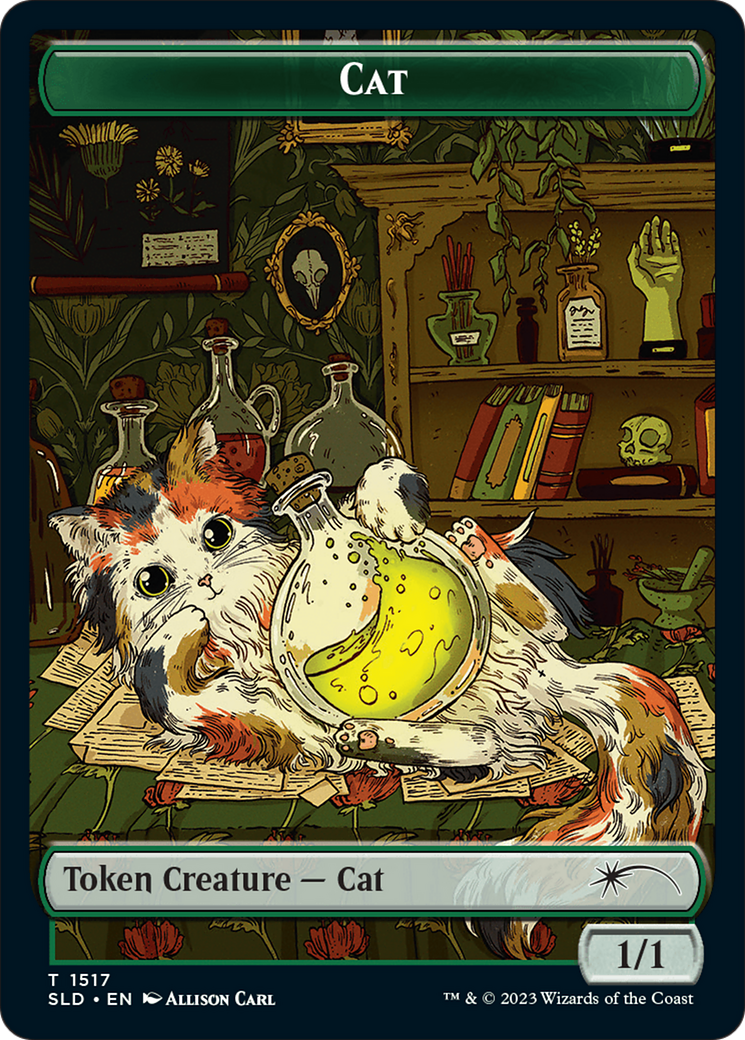 Cat Token (1517) Foil - Secret Lair Drop Tokens