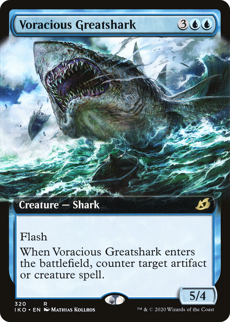 Voracious Greatshark (Extended Art) [Ikoria: Lair of Behemoths] | Silver Goblin