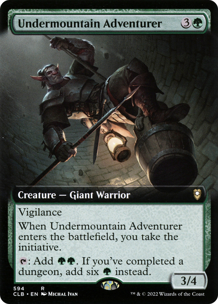 Undermountain Adventurer (Extended Art) (594) - Commander Legends: Battle for Baldur's Gate