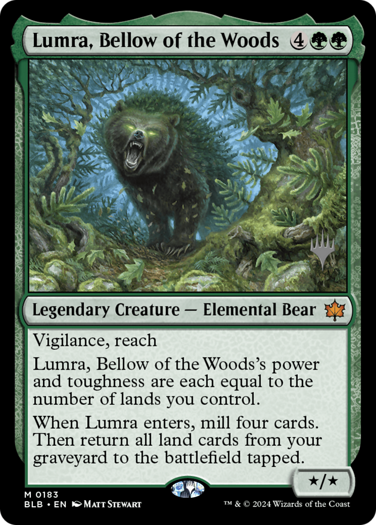Lumra, Bellow of the Woods (Promo Pack) [Bloomburrow Promos] Foil