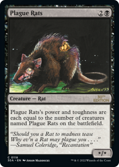 Plague Rats (118) - 30th Anniversary Edition