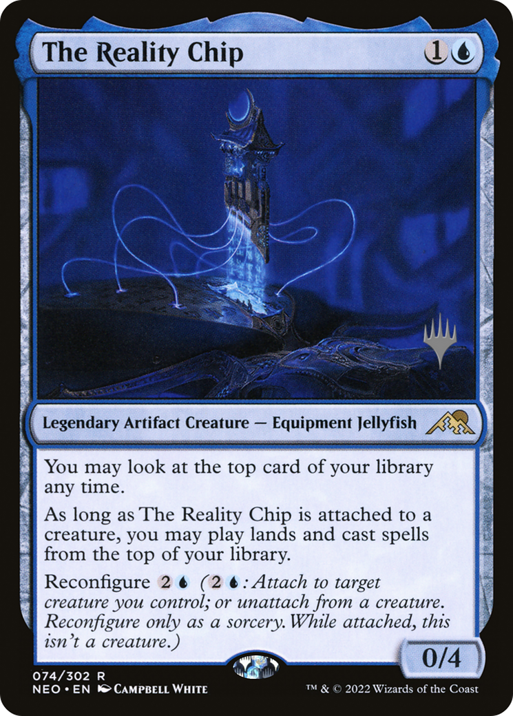 The Reality Chip (074) Foil - Kamigawa: Neon Dynasty Promos