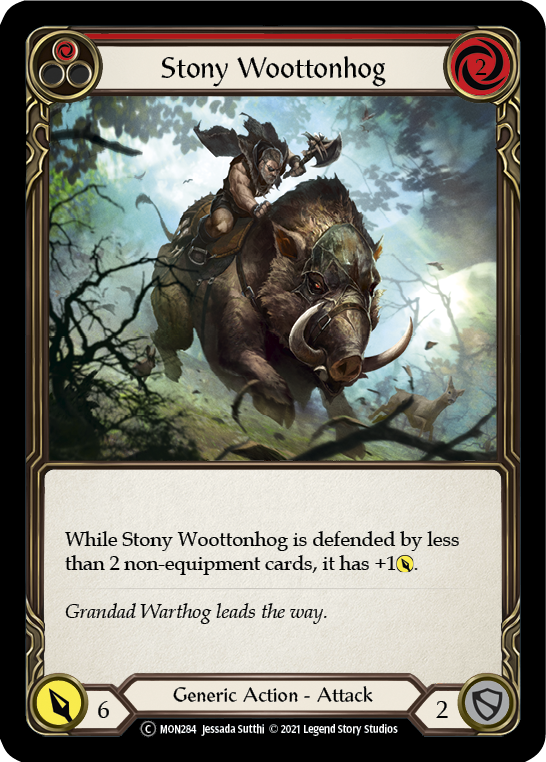 Stony Woottonhog (Red) Unlimited Edition  (MON284) - Monarch | Silver Goblin