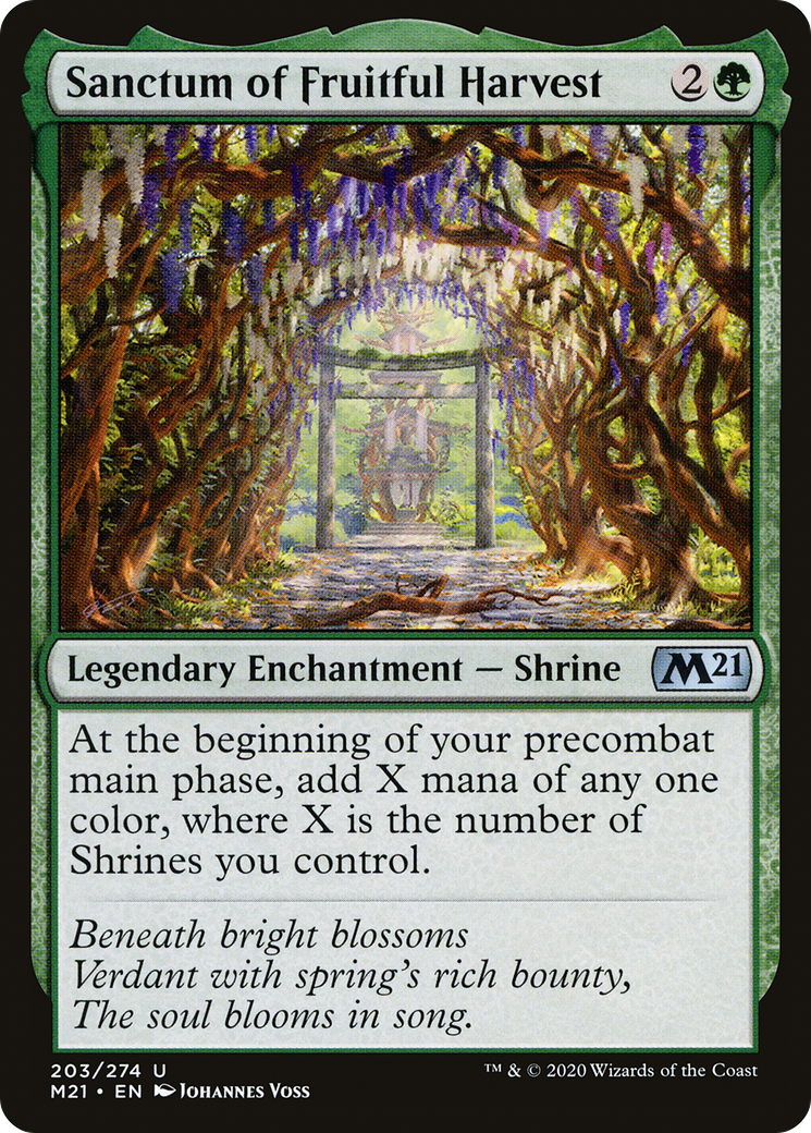 Sanctum of Fruitful Harvest (203) Foil - Core Set 2021