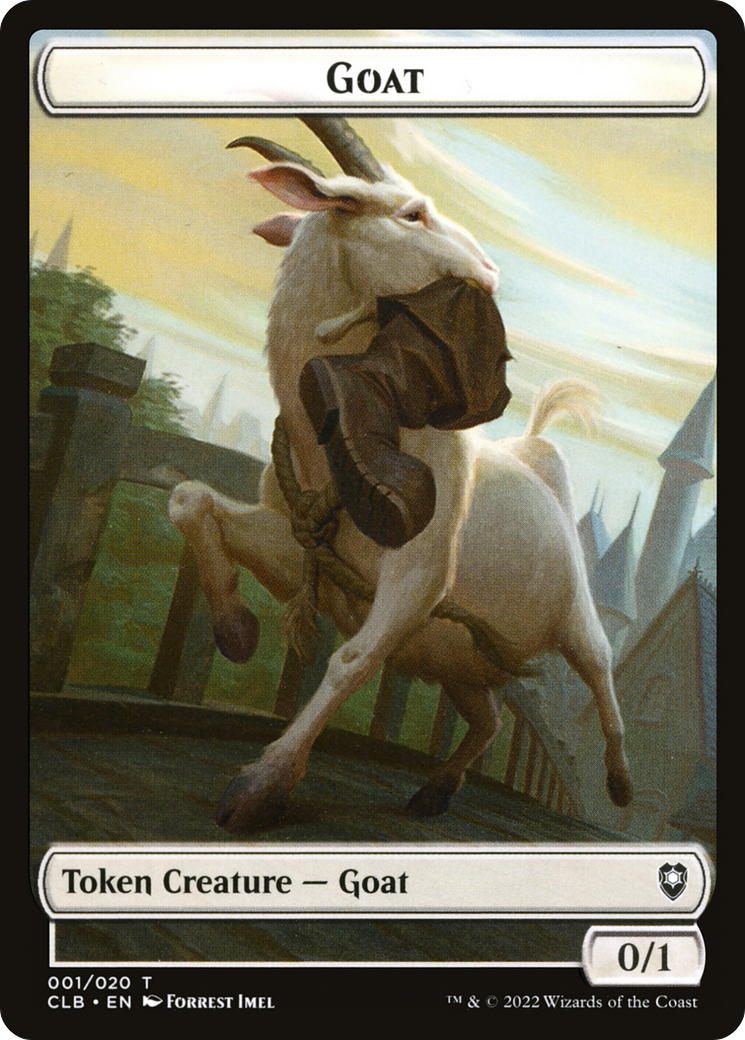 Goat Token (001) Foil - Battle for Baldur's Gate Tokens