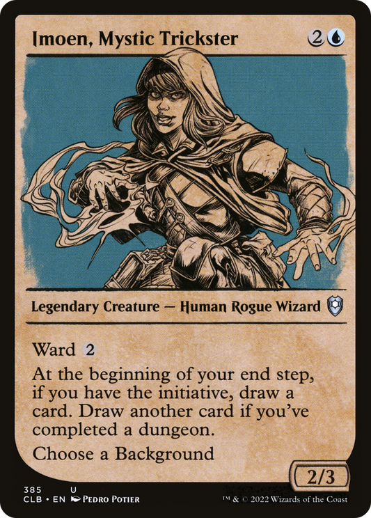Imoen, Mystic Trickster (Showcase) (385) Foil - Commander Legends: Battle for Baldur's Gate