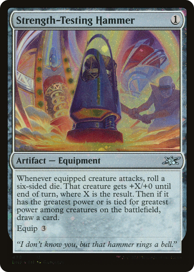 Strength-Testing Hammer (Galaxy Foil) (479) Foil - Unfinity