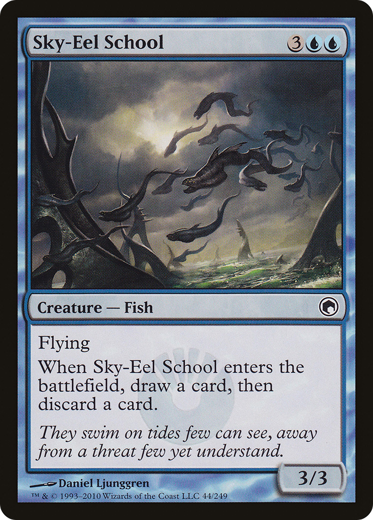 Sky-Eel School (044) Foil - Scars of Mirrodin
