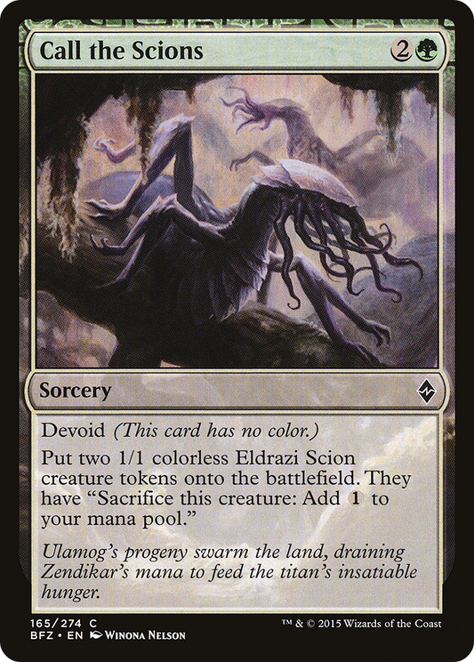 Call the Scions [Battle for Zendikar] Foil