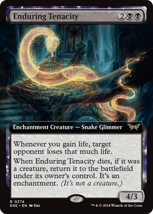 Enduring Tenacity (Extended Art) [Duskmourn: House of Horror] Foil