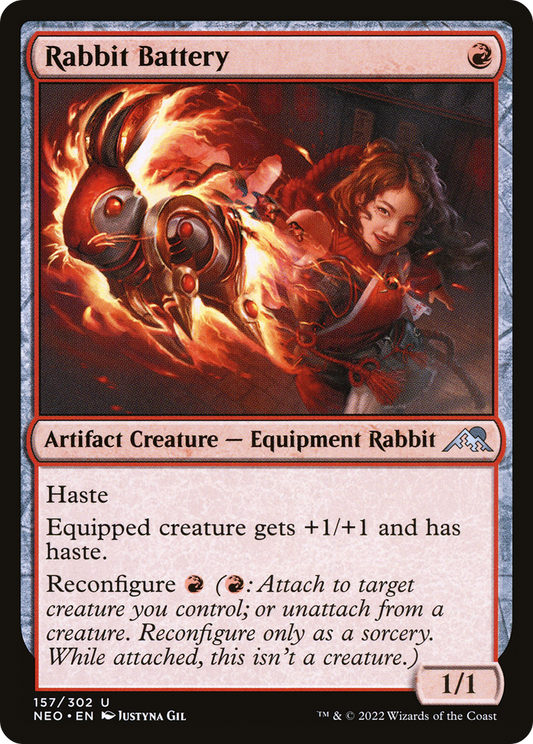 Rabbit Battery (157) Foil - Kamigawa: Neon Dynasty